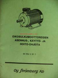 Oikosulkumoottoreiden asennus-, käyttö- ja hoito-ohjeita