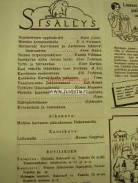 Kotiliesi 1930 nr 16 Elokuu 1930. Kaunis kansikuva: laitumella, piirtänyt Hanna Sigfried . Artikkeli kuvineen  Hilda Käkikoski . Takakannessa tyylikäs mainos