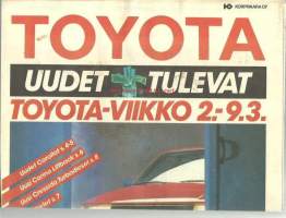 Toyota 1985 - uusi 12-v moottori, Juha Kankkunen, uudet mallit -85
