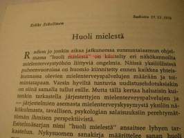 huoli mielestä  puheenvuoroja mielenterveystyöstä yleisradion julkaisusarja xxxI  1971.1