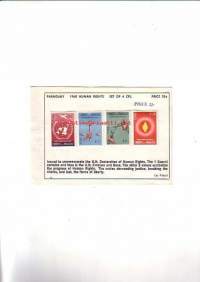 Postimerkkejä Paraguay 1960