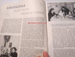 Uusi Nainen 1952 nr 11, arkipäivää teatteriperheessä Irja ja Matti Ranin, kolmen ottopojan äitinä Alma Kock, syysjuttua maaseutukodista - Winberg