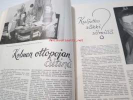 Uusi Nainen 1952 nr 11, arkipäivää teatteriperheessä Irja ja Matti Ranin, kolmen ottopojan äitinä Alma Kock, syysjuttua maaseutukodista - Winberg