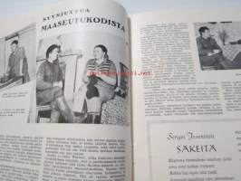 Uusi Nainen 1952 nr 11, arkipäivää teatteriperheessä Irja ja Matti Ranin, kolmen ottopojan äitinä Alma Kock, syysjuttua maaseutukodista - Winberg