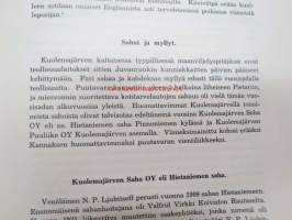 Kuolemajärvi - Historia, muistelmia ja kuvauksia - sisältää matrikkelin Kuolemajärven sankarivainajista