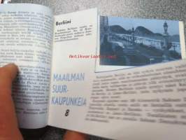 Koulusäästäjän keräilykansio / Säästöpankki - Maailman suurkaupunkeja 16 kpl, osa leikattuja + 1 kpl Vanhan helmen tarina (osa 8)
