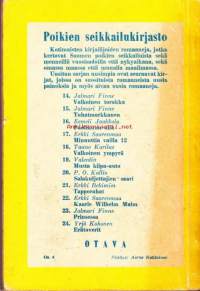 Amerikkalaisen kadonneet jalokivet, 1959. 2. painos.  Poikien seikkailukirjasto 28