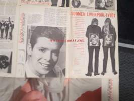 Bob Dylan, France Gall, Marianne Faithfull, Philips Donovan -Suosikki-lehden keskiaukeamajuliste 1960-luvulta