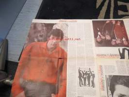 Bob Dylan, France Gall, Marianne Faithfull, Philips Donovan -Suosikki-lehden keskiaukeamajuliste 1960-luvulta
