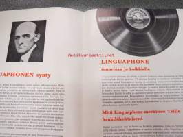Koko maailma avautuu Teille Linguaphone kielilevyltä -kielikurssien esittelykirja