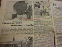 Koneviesti 1966 / 6.sis,mm .Fiat 615 nyt myös nelivetona.Suomen yleisimmät mopedit.Maavara MV;n mittauksen kohteena.Lapiorullaäkeet.Männän vaurioituminen.ym