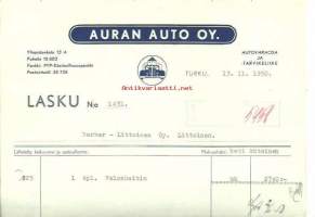 Auran Auto Oy  13.11.1950  - firmalomake