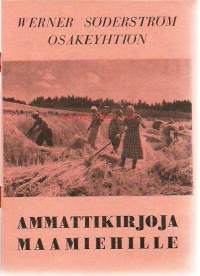 Ammattikirjoja maamiehille - mainos / luettelo 1930-luku