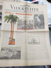 Helsingin Sanomat Viikkoliite 1934 nr 52, 30.12.1934, sis. mm. seur. artikkelit; J.M. Angervo - Afrikan ilmasto-olosuhteet,  Kalenteriuudistuksesta, Vanhojen ja