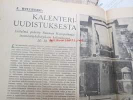 Helsingin Sanomat Viikkoliite 1934 nr 52, 30.12.1934, sis. mm. seur. artikkelit; J.M. Angervo - Afrikan ilmasto-olosuhteet,  Kalenteriuudistuksesta, Vanhojen ja