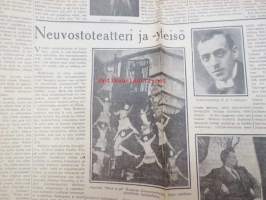 Helsingin Sanomat Viikkoliite 1934 nr 39, 30.9.1934, sis. mm. seur. artikkelit; Vaikutelmia Englannista kesäkuussa 1934, Pestuumarkkinat Lahdessa, Neuvostoteatteri