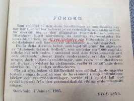 Automobilteknisk ordbok engelsk-svensk