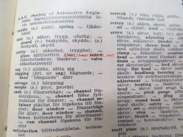 Automobilteknisk ordbok engelsk-svensk
