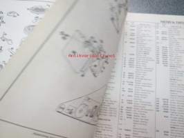 Briggs &amp; Stratton Illustrated Parts List Model Series 100700 to 100799 varaosaluettelo, tyypit näkyvät kuvissa