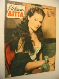 Elokuva-Aitta 1956 nr 3  Ulkomaisista elokuvista esittelyssä Sisilialaista verta. Lilli Palmer ja Rex Harrison tienristeyksessä. Laulun sanat: Young at heart.