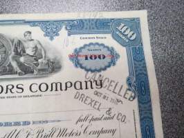 ACF-Brill Motor Company 100 shares 2,50 USD each, 1946 -osakekirja