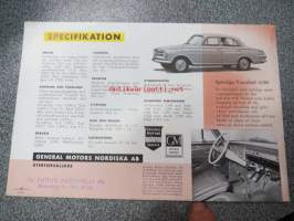 Vauxhall Victor 1962 -myyntiesite ruotsiksi