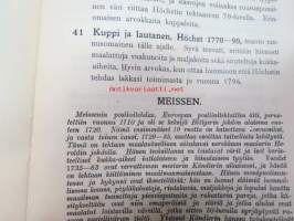 Vanhan posliinitaiteen näyttely syyskuu 1919 / Ab Antica Oy -näyttelyluettelo