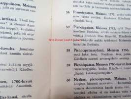 Vanhan posliinitaiteen näyttely syyskuu 1919 / Ab Antica Oy -näyttelyluettelo