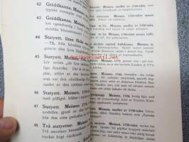 Utstälning av gammal porslinskonst september 1919 / Ab Antica Oy -näyttelyluettelo