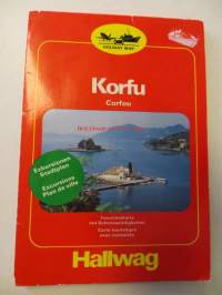 Korfu. Hallwag holiday map. Kartta