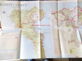 Korfu. Hallwag holiday map. Kartta