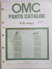 OMC - Evinrude Parts catalog V-6 Models 1981 - Perämoottorin varaosaluettelo v.1981, Katso kuvista tarkempi malliluettelo ja sisältö.