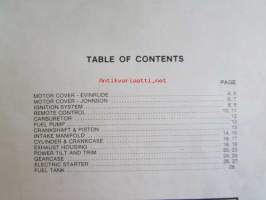 OMC - Evinrude Parts catalog V-4 Models 1981 - Perämoottorin varaosaluettelo v.1981, Katso kuvista tarkempi malliluettelo ja sisältö.