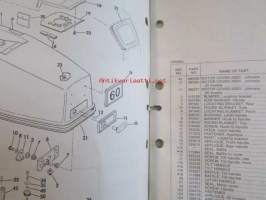 OMC - Evinrude Parts catalog 50/55/60 Models 1981 - Perämoottorin varaosaluettelo v.1981, Katso kuvista tarkempi malliluettelo ja sisältö.