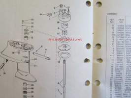 OMC - Evinrude Parts catalog 40 Models 1981 - Perämoottorin varaosaluettelo v.1981, Katso kuvista tarkempi malliluettelo ja sisältö.