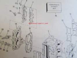 OMC - Evinrude Parts catalog 10/14 Models 1981 - Perämoottorin varaosaluettelo v.1981, Katso kuvista tarkempi malliluettelo ja sisältö.