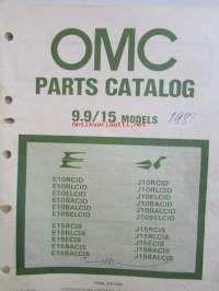 OMC - Evinrude Parts catalog 9.9/15 Models 1981 - Perämoottorin varaosaluettelo v.1981, Katso kuvista tarkempi malliluettelo ja sisältö.