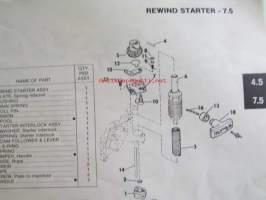 OMC - Evinrude Parts catalog 6 Models 1981 - Perämoottorin varaosaluettelo v.1981, Katso kuvista tarkempi malliluettelo ja sisältö.