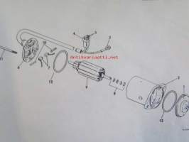OMC - Stern Drive 800 series Parts 200/230/260 models 1981 - Perämoottorin varaosaluettelo v.1981, Katso kuvista tarkempi malliluettelo ja sisältö.