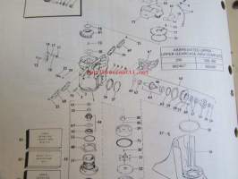 OMC - Stern Drive 800 series Parts 200/230/260 models 1981 - Perämoottorin varaosaluettelo v.1981, Katso kuvista tarkempi malliluettelo ja sisältö.