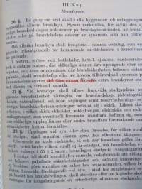 Helsingin kaupungin Palojärjestys sekä palolaki ja kaupunkia koskevat osat palosäännöstä - Brandordning för Helsingfors stad samt Branlagen och staden