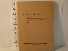 kertomus  suomen kansakouluopettajain toiminnasta  1949