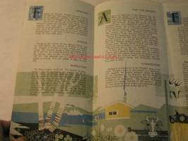FINLAND TRAVEL MAP AND GUIDE  1962