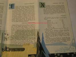 FINLAND TRAVEL MAP AND GUIDE  1962