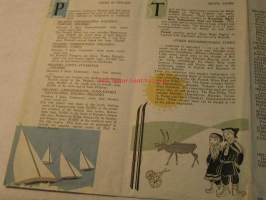 FINLAND TRAVEL MAP AND GUIDE  1962
