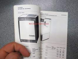 Empfehlenswerte Ölheizgeräte / Des bruleurs a mazout recommandables / Stufe a nafta raccamandabili / Oil heating devices to be recommended -Keski-Eurooppalaisten