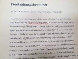 Elektroniikan perusteet III - Servo- ja pientaajuus vahvistimet - ominaisuudet, suunnittelu, sovelluksia, taulukkotietoutta