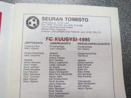 FC Kuusysi 1995 kausiohjelma
