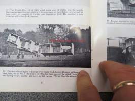 The World´s First Aeroplane Flights -runsas kuvitus ensimmäisistä lehtokoneista