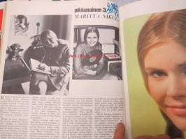 Me naiset 1967 nr 15 sis. mm. seur. artikkelit / kuvat / mainokset; Friitala, Kulta-Katriina, Koff Wienerbier, Pikkunaiset Kristiina Kankaanpää - Leeni Vesanen -